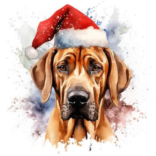 christmasbeker_atari, keramieken mok, keramieken beker, rhodesian ridgeback, pronkrug