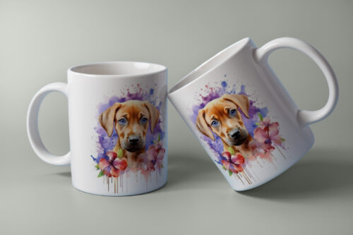 Kofi, Rhodesian Ridgeback, keramieken mok, sublimatie