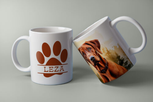 Leza, Rhodesian Ridgeback, keramieken mok, sublimatie