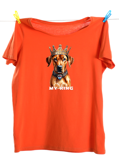 T-shirt 'My King', T-shirtfountain.nl, Rhodesian Ridgebackshop