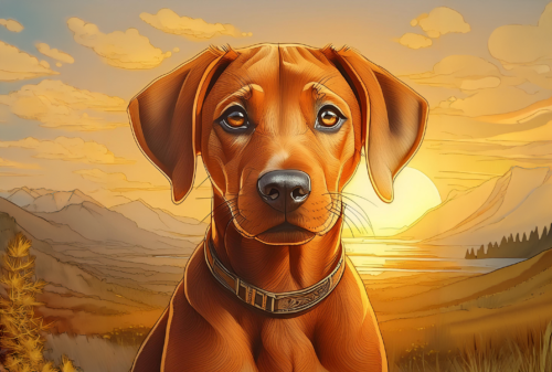 Tumbler Ridgeback Pup Ayla, Rhodesian Ridgeback Shop