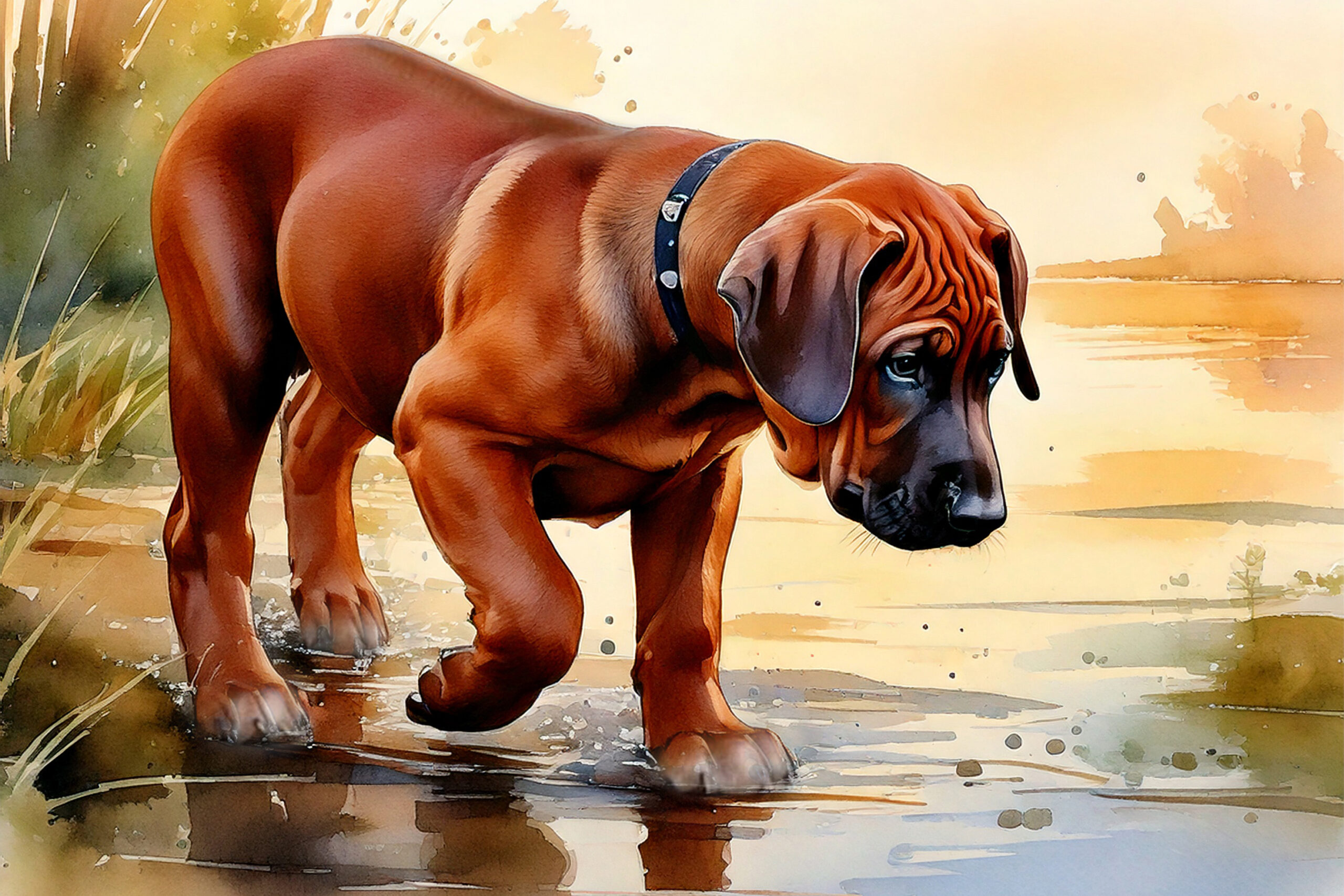 Dixie water, rhodesian ridgeback